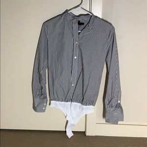 Striped J Crew Button Down Shirt